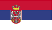 Flagge Serbien
